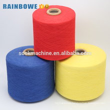 China yarn supplier high quality Ne 6s dyed recycle cotton yarn for kntting gloves